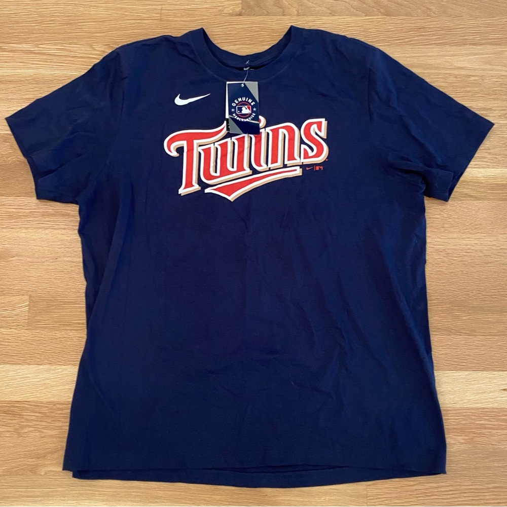 Nike Minnesota Twins Mens Navy #25 Buxton Short Sleeve LightweightTee/ XL/ NWT